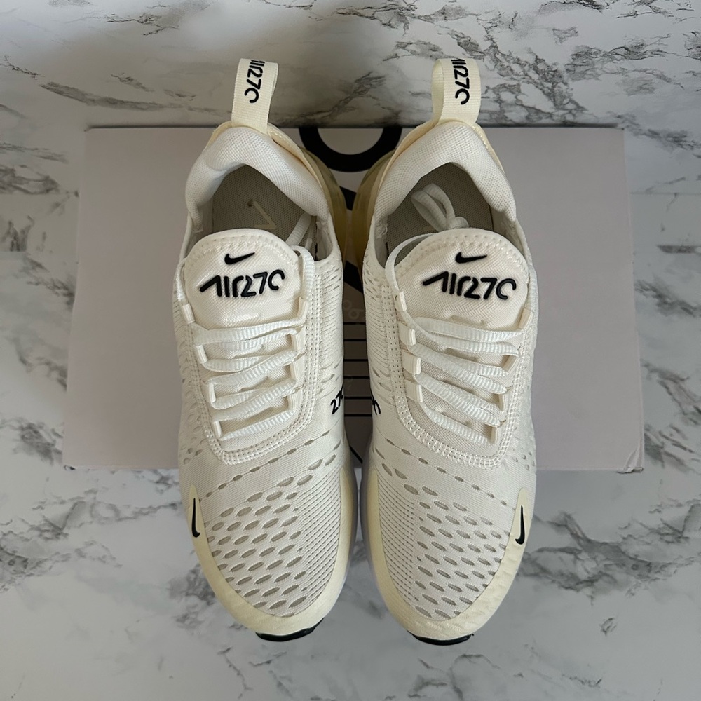 Nike Air Max 270 Sail Coconut Milk Athletic Shoes Running AH6789 Women’s Size 7 - Picture 4 of 8
